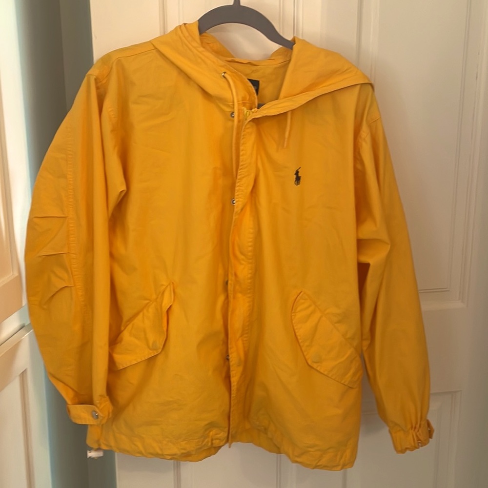 Vintage Polo yellow hooded jacket!  It can be worn by man or woman